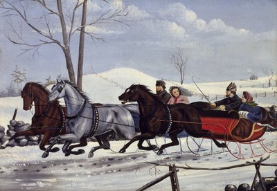 The Sleigh Race by American School